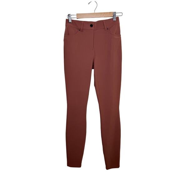 Lululemon Women’s 27 City Sleek Slim Fit High Rise Pants 5-Pocket Copper Brown - Picture 3 of 8